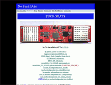 Tablet Screenshot of nosuchlabs.com